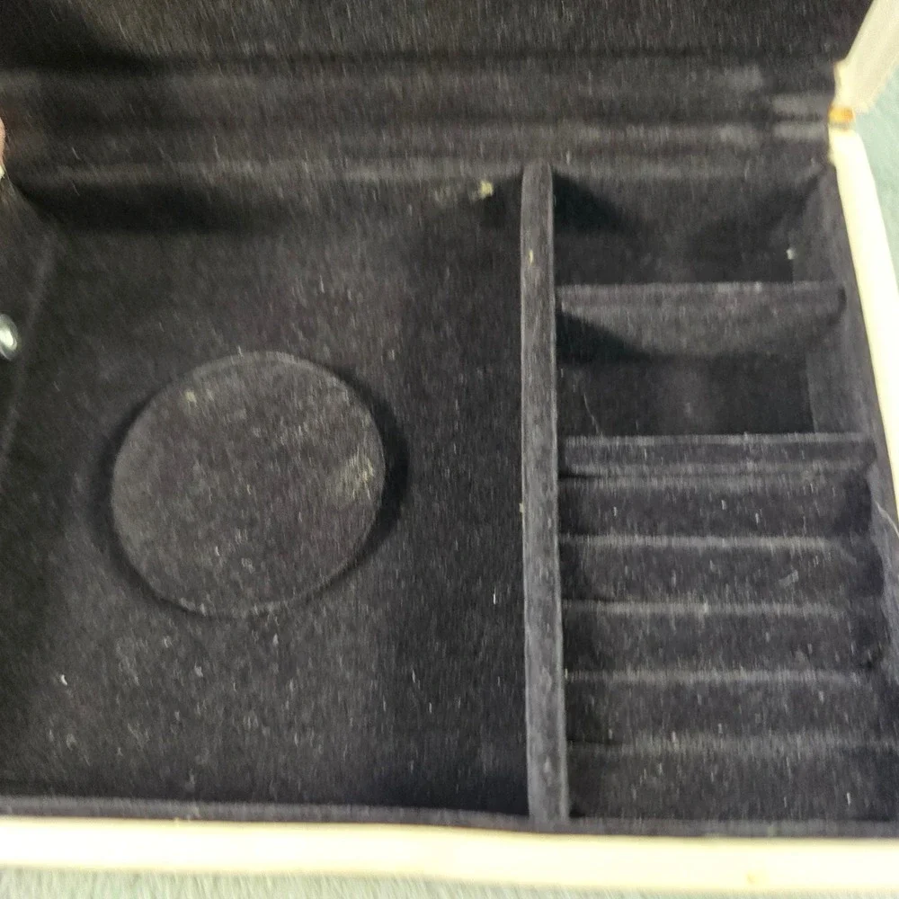 Pandora Cream Genuine Leather Jewelry Box Case Unforgettable Moments Retired